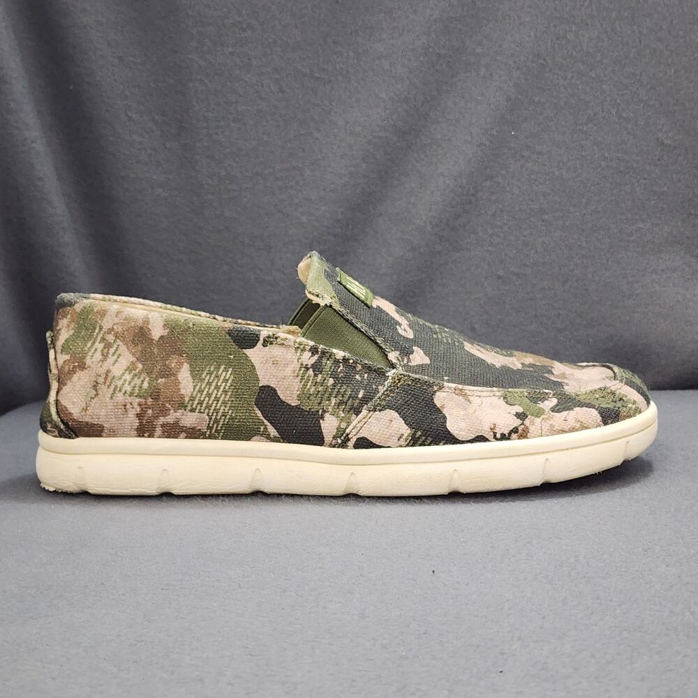 Huk Shoes Mens 7 Brewster Print Camo Slip On Fishing Sneakers Casual Lightweight